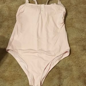 Stoney Clover Lane x Target Bathing Suit Pink Ribbed one piece. Size 20